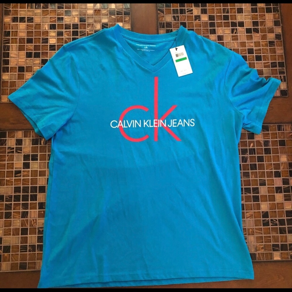 NWT CALVIN Klein Jeans Tee Large
